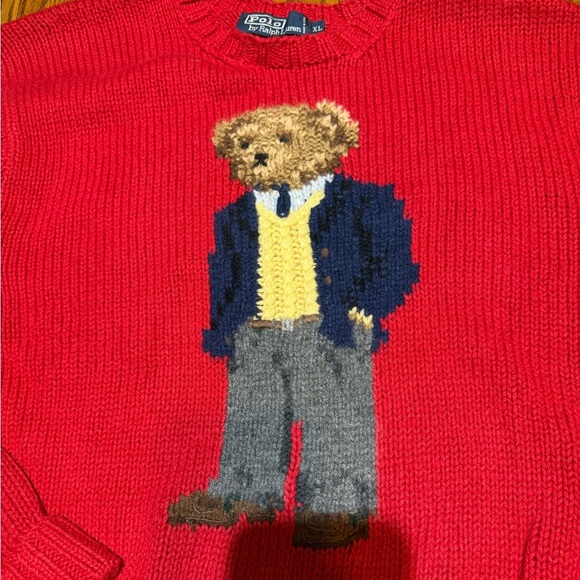 Polo by Ralph Lauren RL 01’ Teddy Bear Sweater Size XL